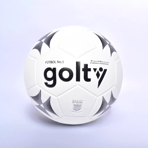 Balón de fútbol profesional Golty Traditional N5, blanco y negro