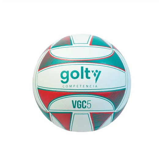 Balón de voleibol de competencia Golty VGC5, blanco verde y rojo