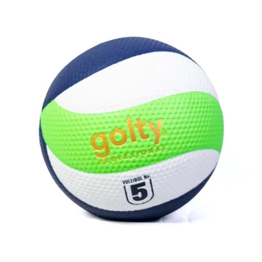 Balón de voleibol Golty Profesional Tributo No.5, azul, blanco y verde
